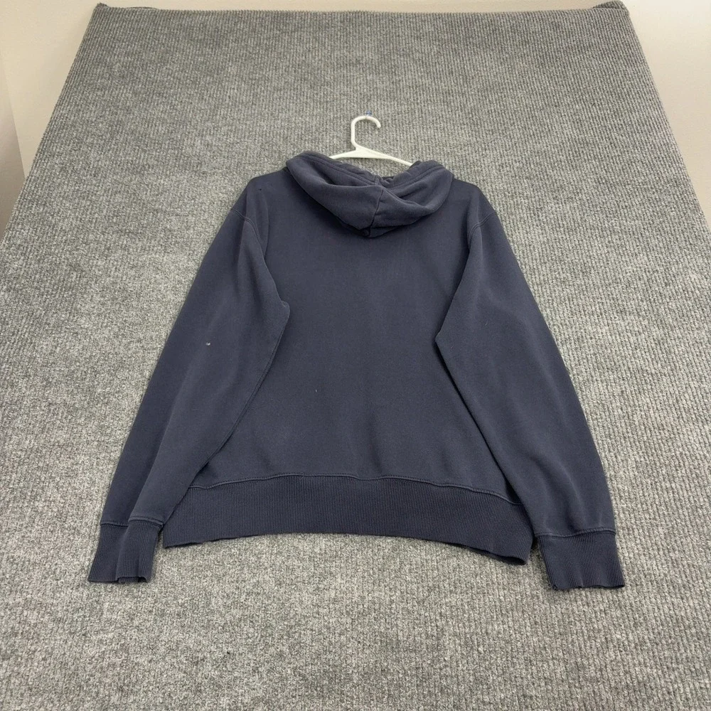 The North Face Hoodie Mens M Navy Blue Cotton Blend Bear Graphic‎ Gorpcore Style